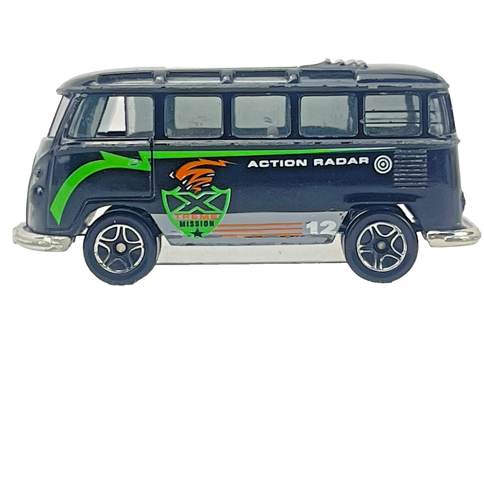 Matchbox VW Transporter Black 1:58 Loose MB Storm Trackers 2000
