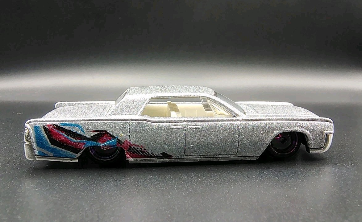 Custom Hot Wheels 64 Lincoln Continental Metallic Silver SSHIFTW NoScalpCustoms
