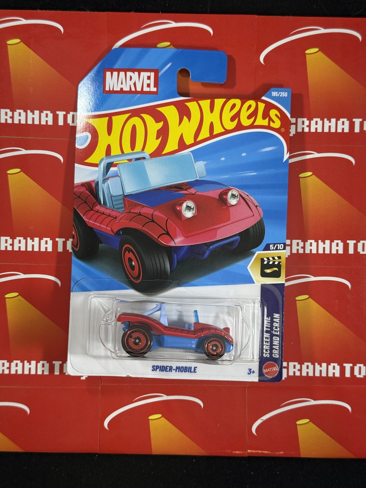 Spider-Mobile #195 Screen Time 5/10 2026 Hot Wheels Mix K