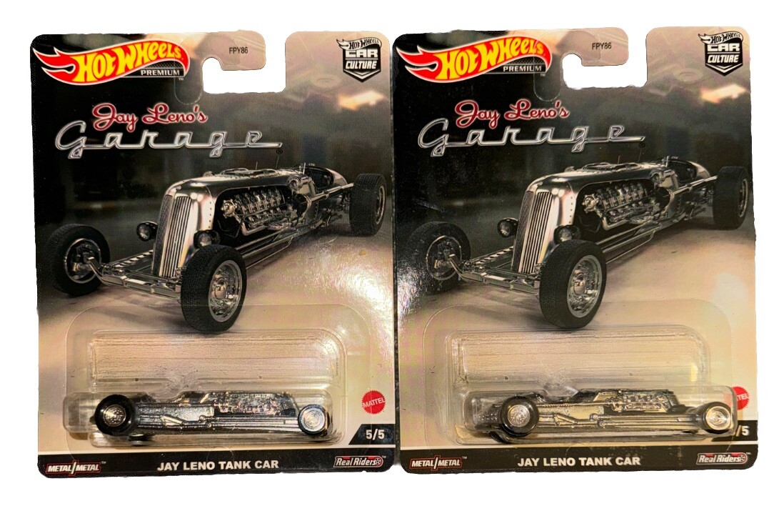Lot Of 2 Hot Wheels Exotic Jay Leno Tank Car Real Ridders Metal Chassis Body New