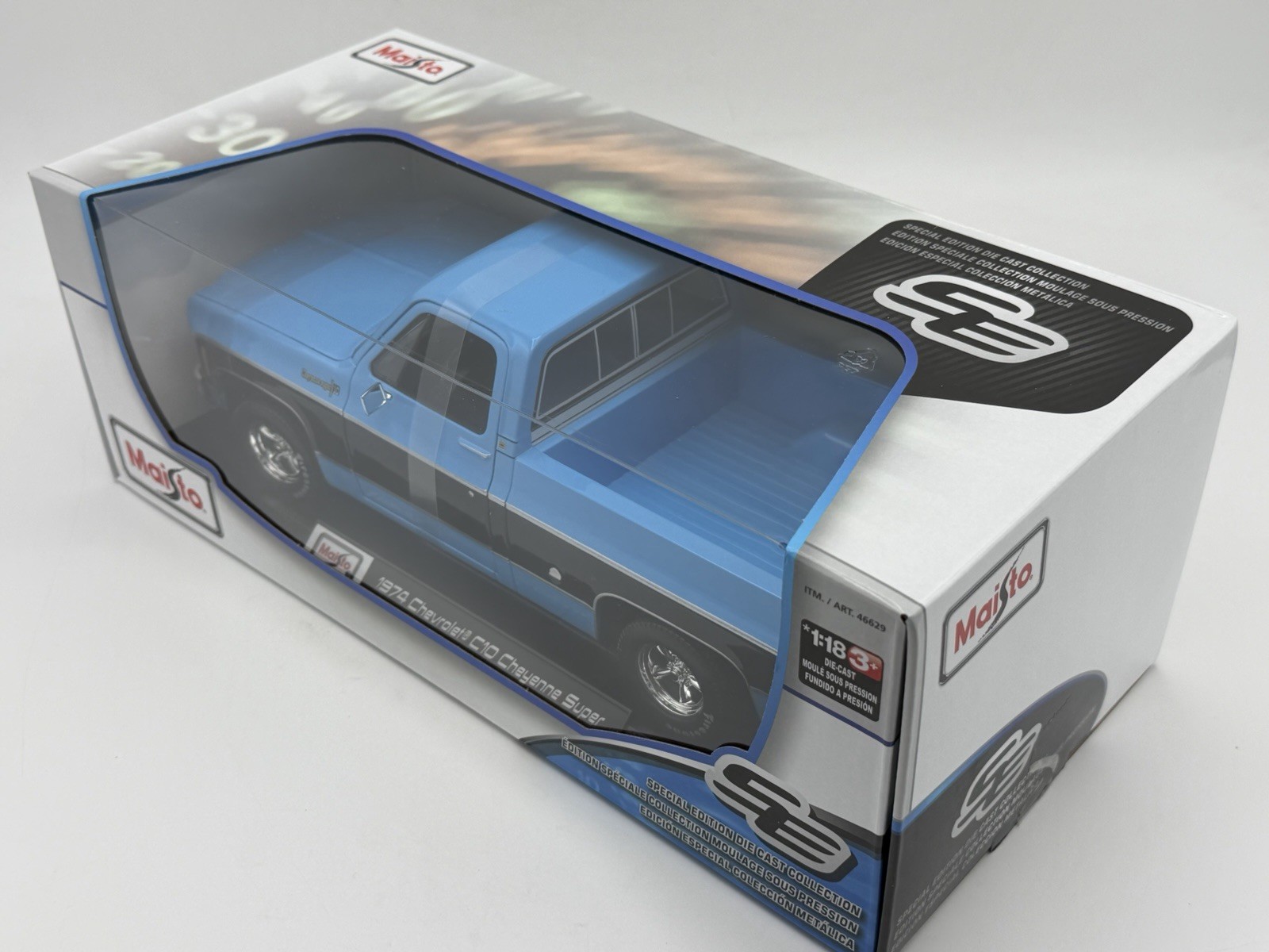New Maisto 1:18 Scale Diecast Model Truck – 1972 Chevrolet C10 Cheyenne Super