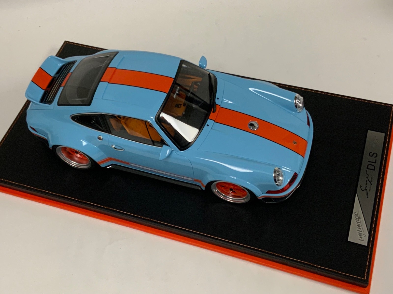 1/12 scale IVY model of the Porsche 911 Singer DLS in Gulf Blue Leather 25 pcs