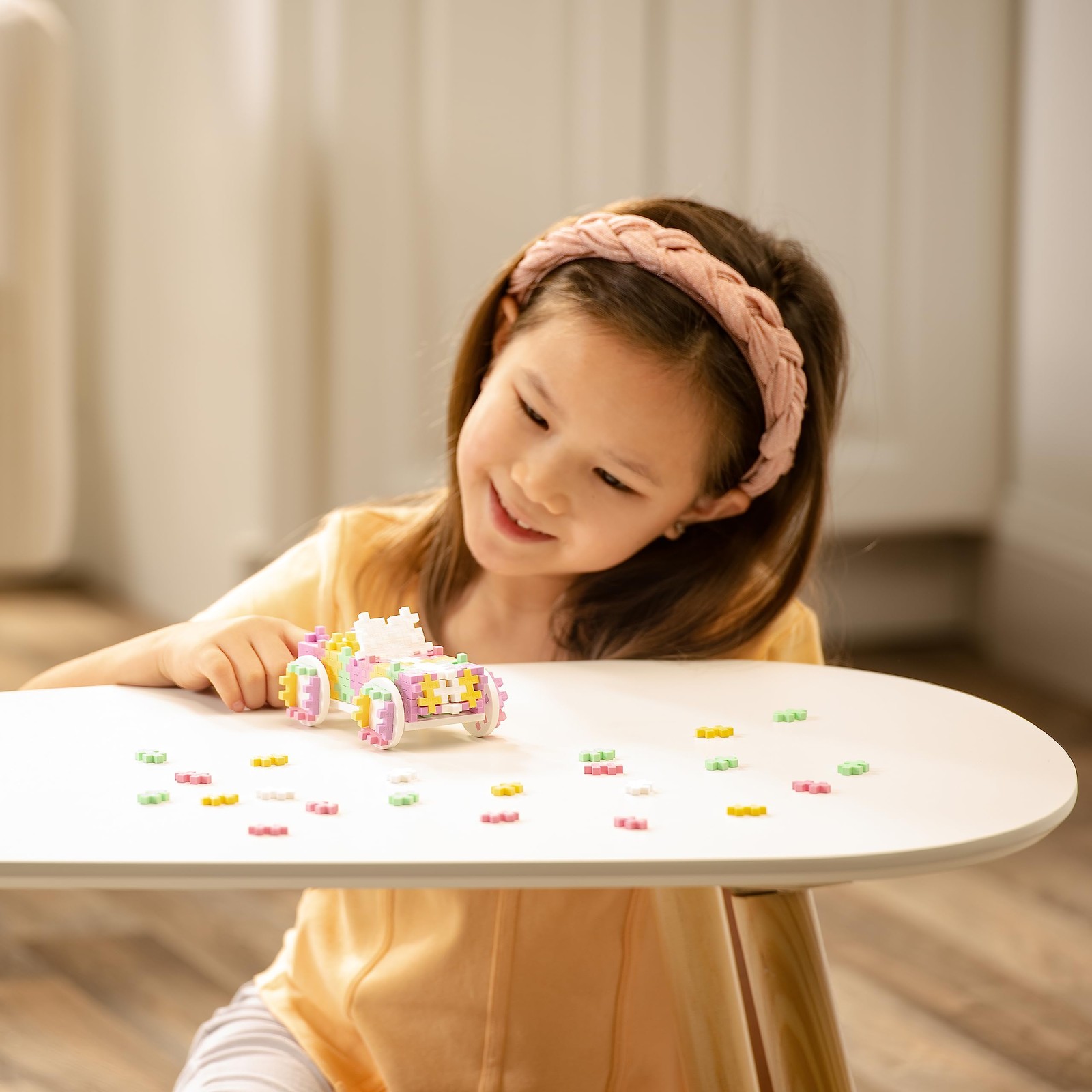 PLUS PLUS Color Cars Tube, Candy – Car Building Kit, 200 Mini Hashtag Blocks …