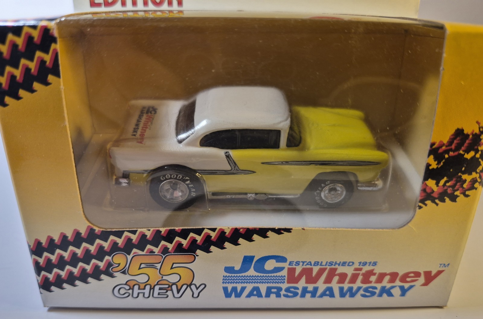 ✨️Hot Wheels JC Whitney Warshawsky 55 Chevy, Yellow, Limited Edition 🔥
