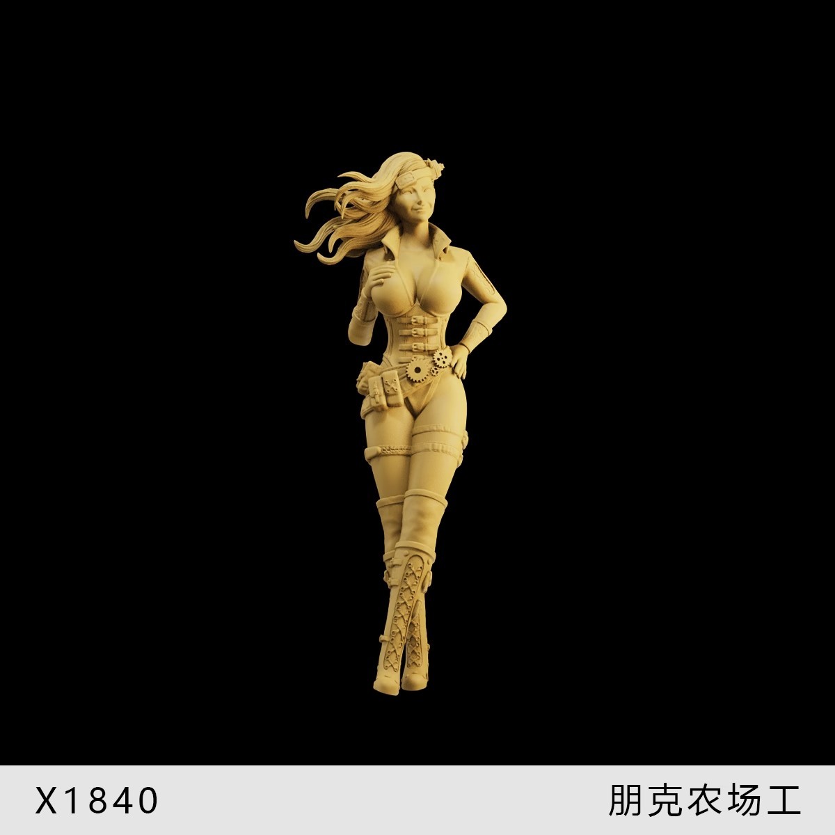 1/64 Miniatures Figures Western Steampunk Girls Women Scene Prop Doll For Cars