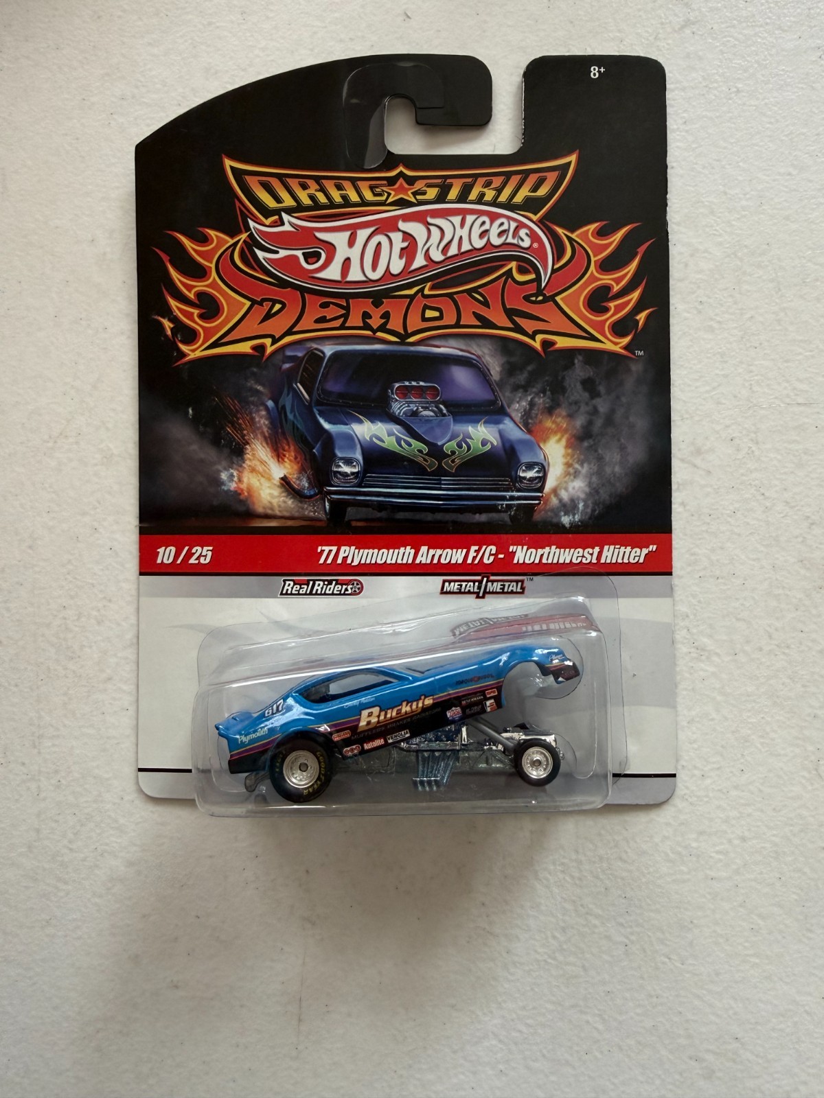 Hot Wheels Drag Strip Demons ’77 Plymouth Arrow F/C Northwest Hitter 10/25 BM6