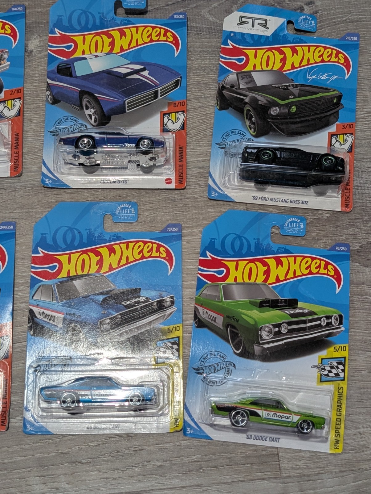 Hot Wheels Muscle Mania HW Speed Graphics Mixed Lot of 10