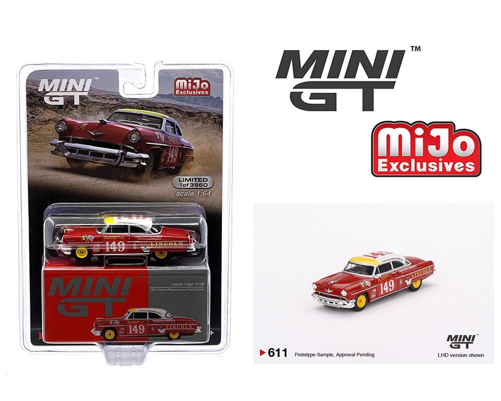 MINI GT 1:64 Lincoln Capri 1954 Carrera Panamericana Class Winner #149 Model 611