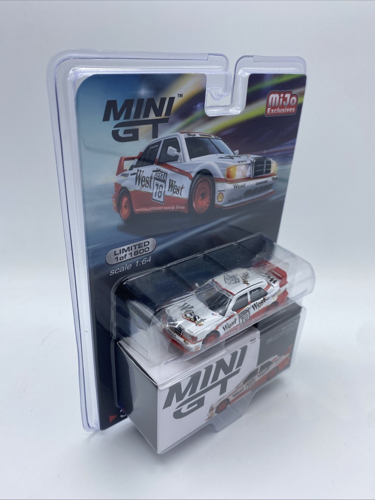 MiniGT Mercedes Benz 190E 2.5-16 Evolution 1:64 Model – True Scale Miniatures