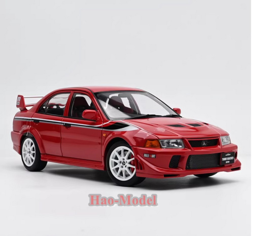 MotorHelix 1/18 Mitsubishi Lancer EVO 6.5 Alloy Diecast Model Car White/Red Gift