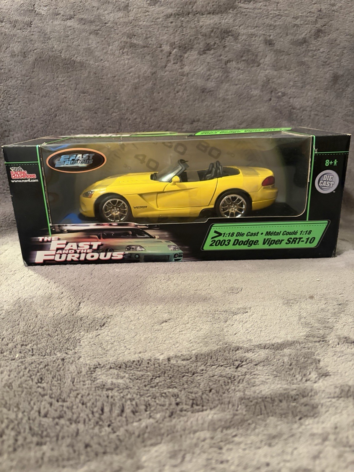 Racing Champions 1:18th Scale 2003 Dodge Viper SRT-10 Fast and the Furious ERTL