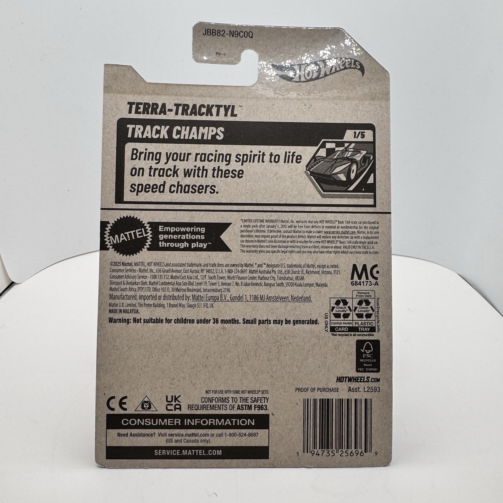 HOT WHEELS 2025 TERRA-TRACKTYL Gray