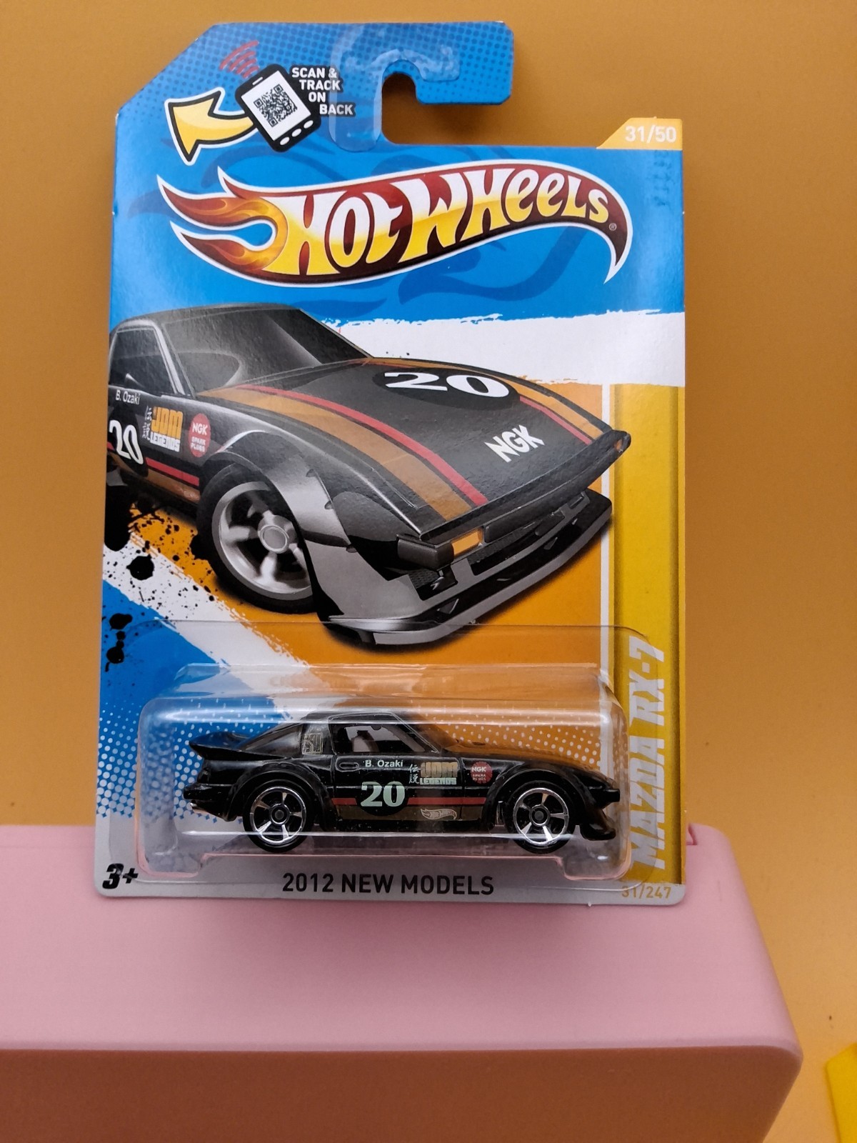 2012 Hot Wheels New Models 31/247 MAZDA RX-7 Black 🔥63