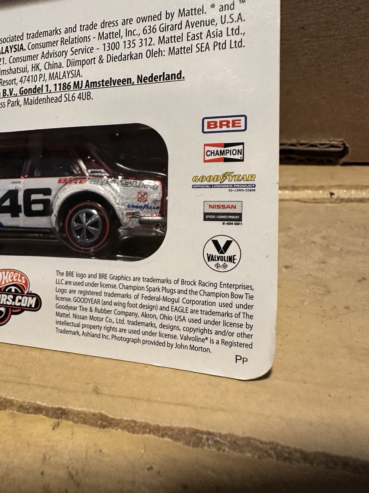 HW 2013 RLC Series 12 – BRE Datsun Bluebird 510 #2519 of 3000- 3 Autographs Rare