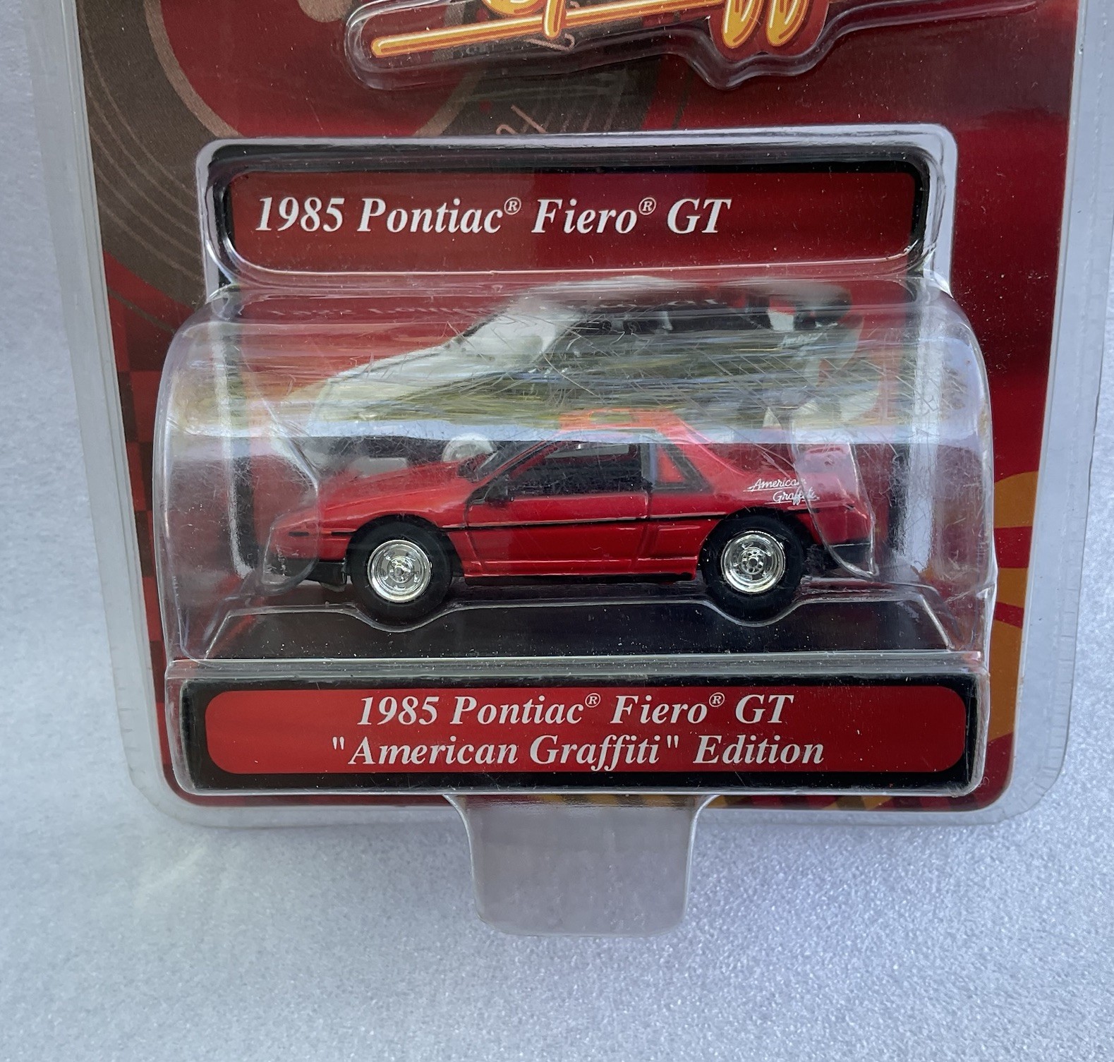 Motor Max American Graffiti 1985 PONTIAC FIERO GT Red MOC