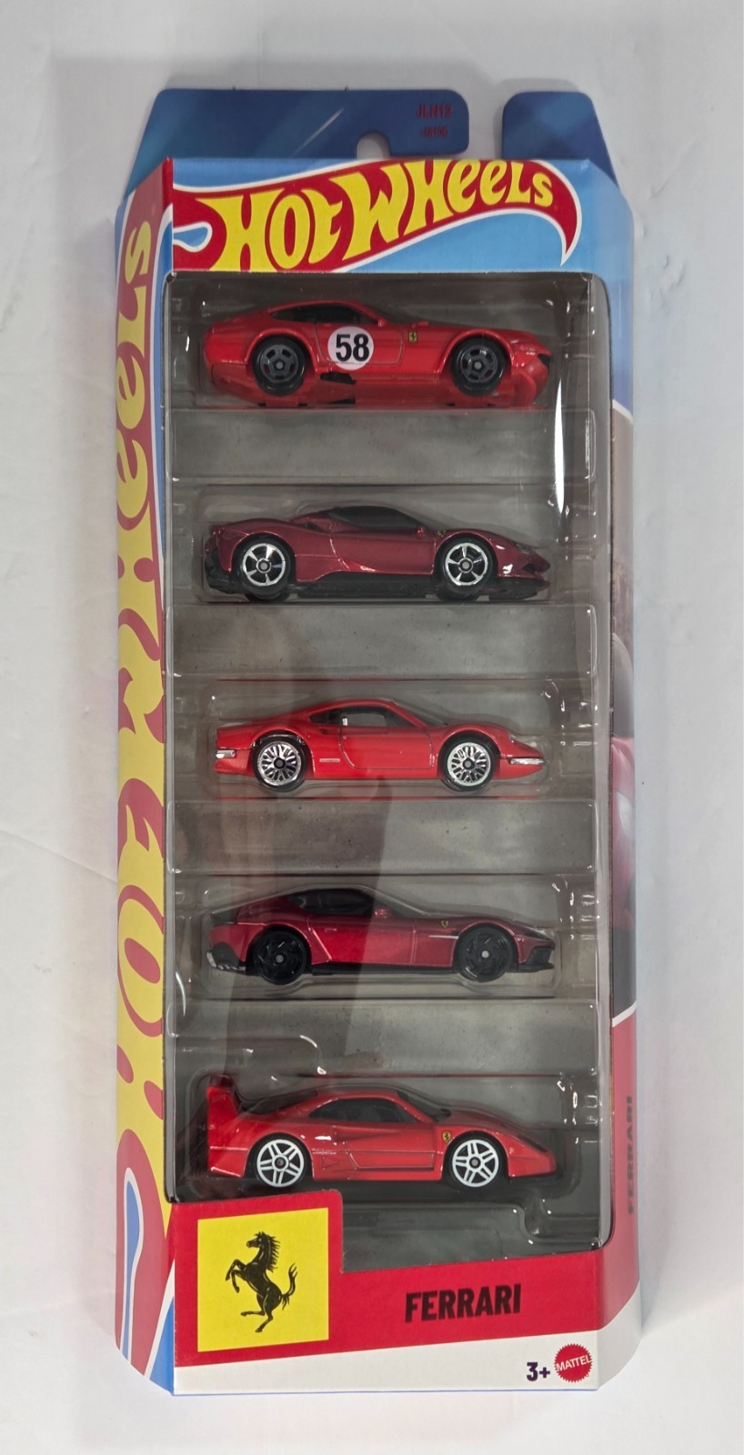 Ferrari 5-PACK Set JLN12 Hot Wheels 2026 Dino 206 SF90 F40 365 GTB4 12Cilindri