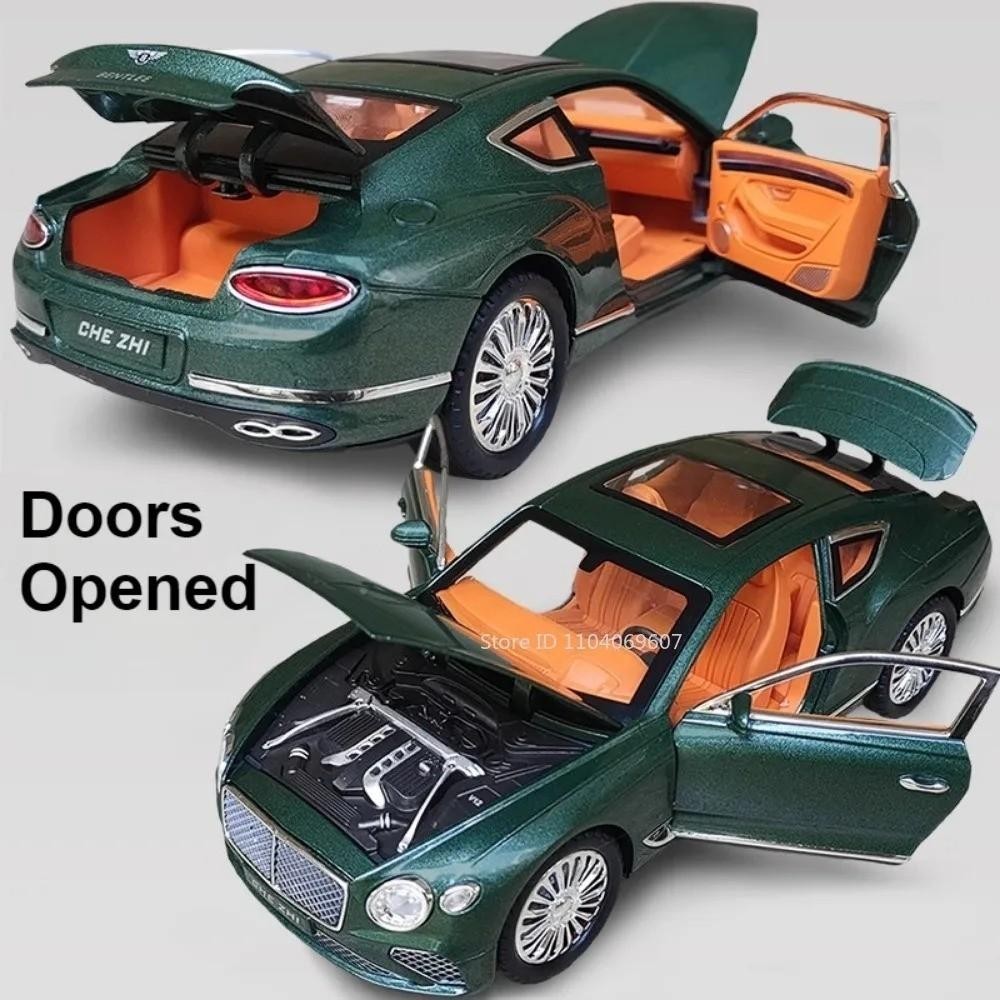 1:24 BENTLEY Continental GT Alloy Diecast Car Sound & Light Gift Collectible NEW