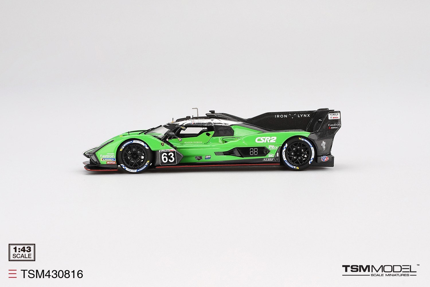 TSM Model 1/43 Lamborghini SC63 #63 Iron Lynx 2024 IMSA Sebring TSM430816