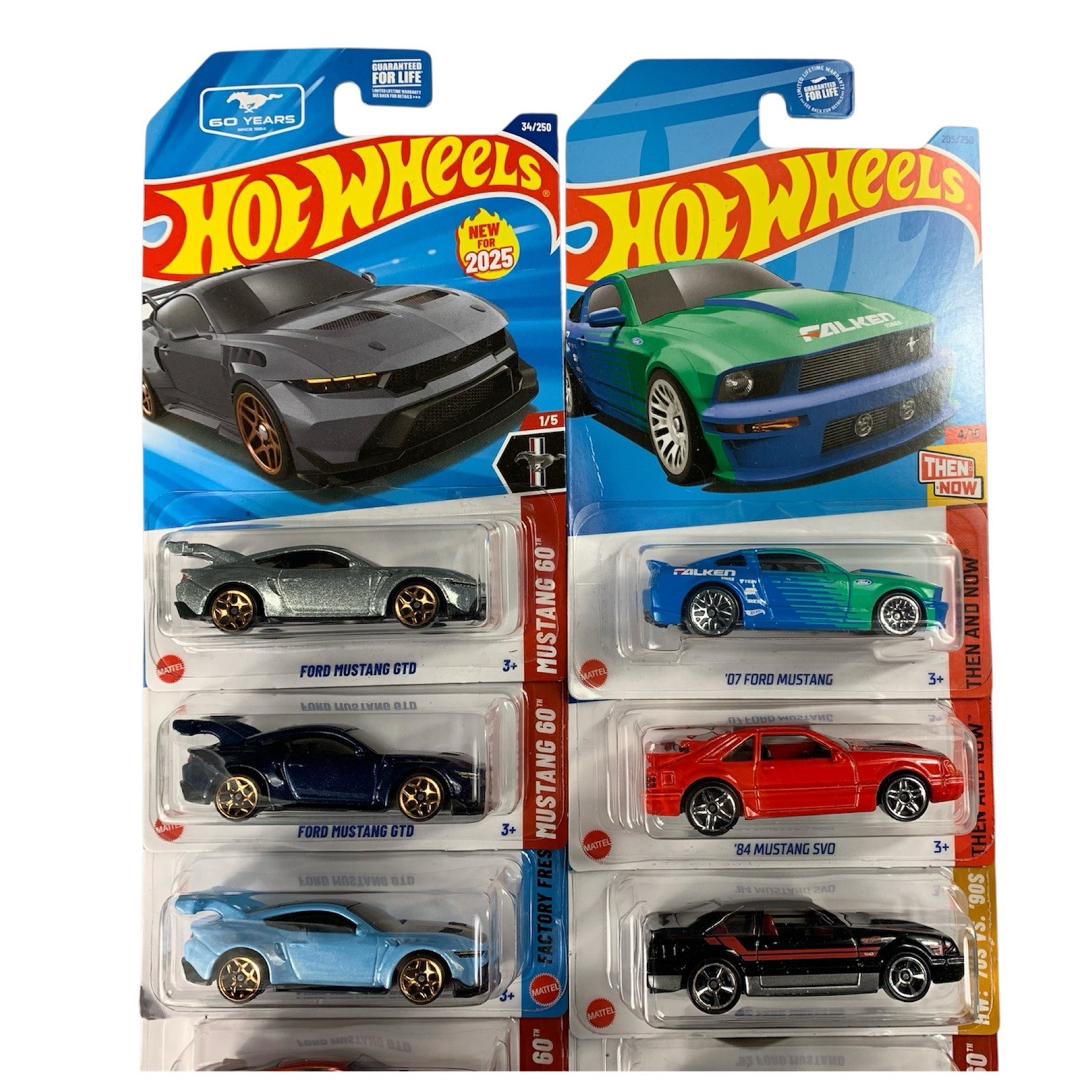 Hot Wheels FORD MUSTANG LOT OF 14 Different Variants HW 60 Years Then & Now NEW