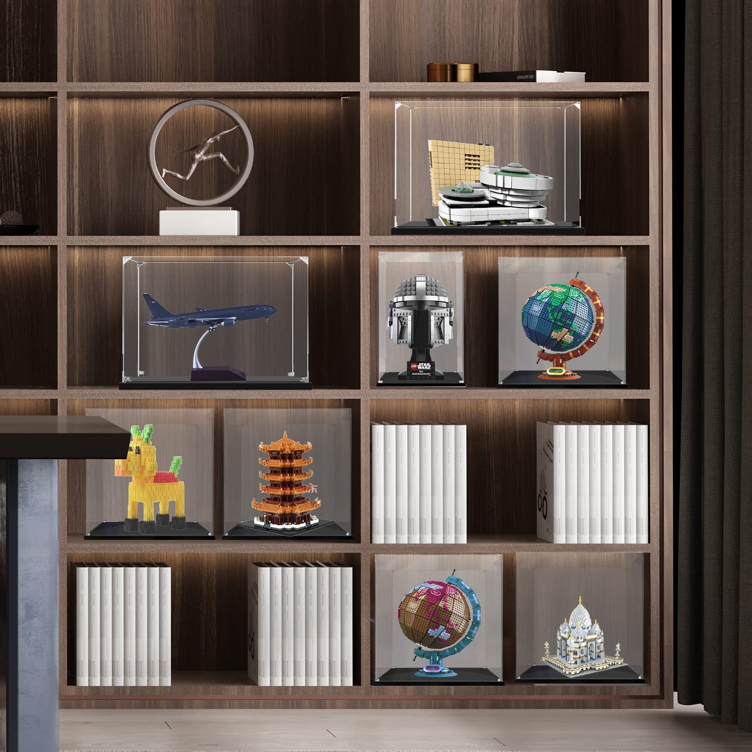 KOLIPI Acrylic Display Case for Collectibles Assemble Clear