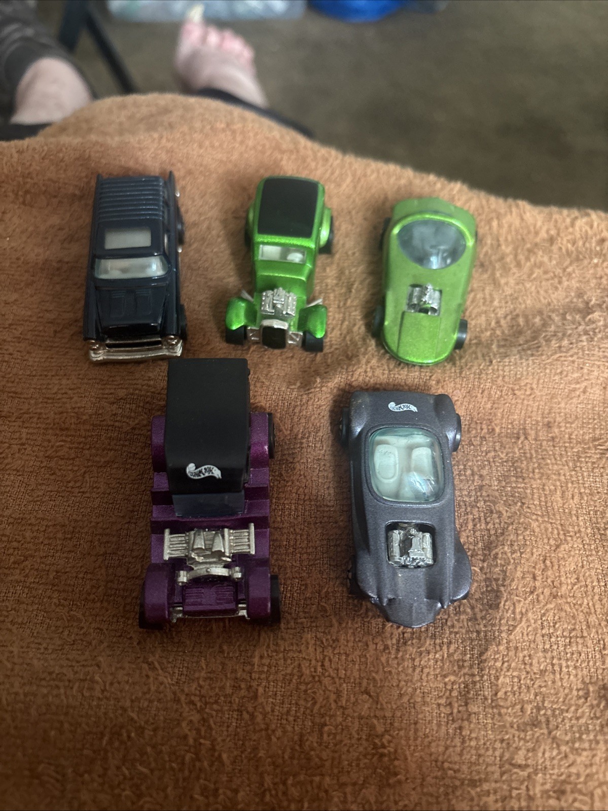B-SET OF 5 LOOSE 1:64 HOT WHEELS 1992-93 25TH & VINTAGE COLLECTION