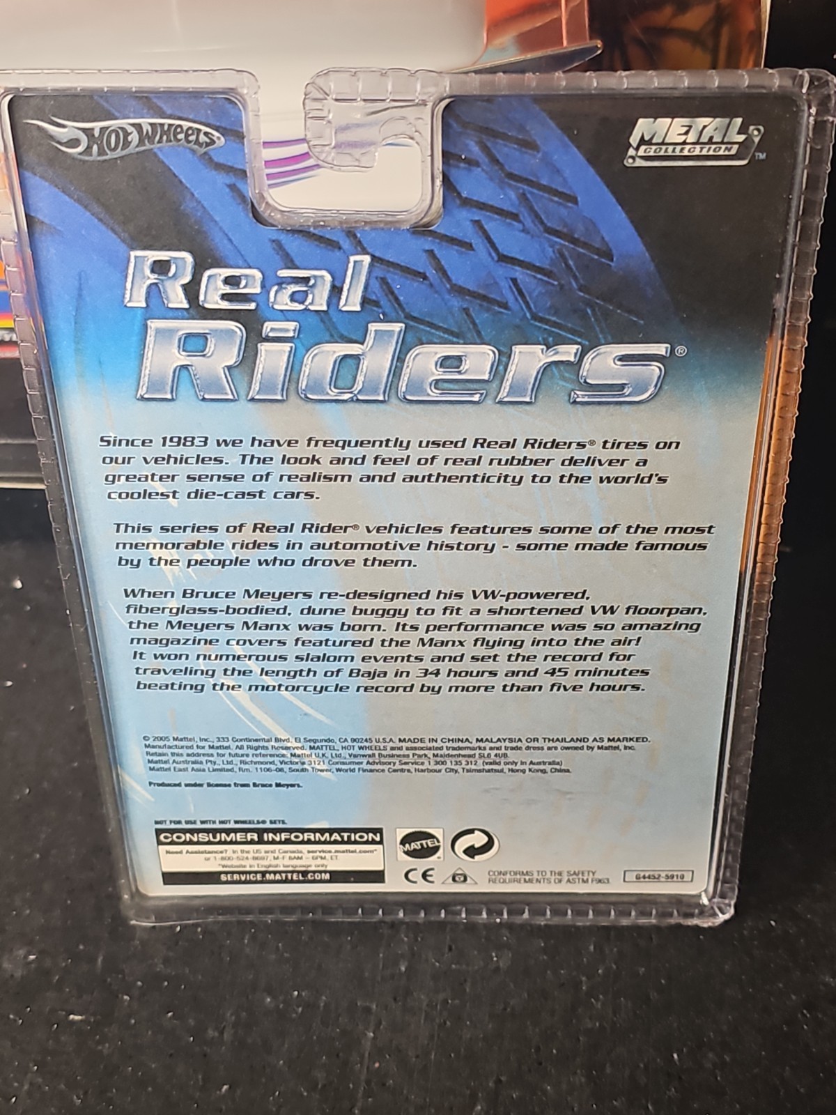 Hot Wheels Real Riders Limited Edition Meyers Max 1:64 Sealed NIP