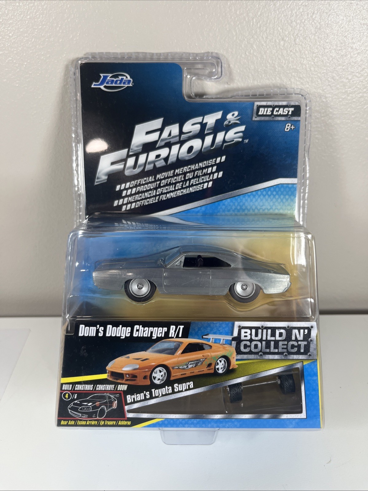 JADA 2016 Fast & Furious Build ‘N Collect Dom’s Silver Dodge Charger R/T F7 (D)