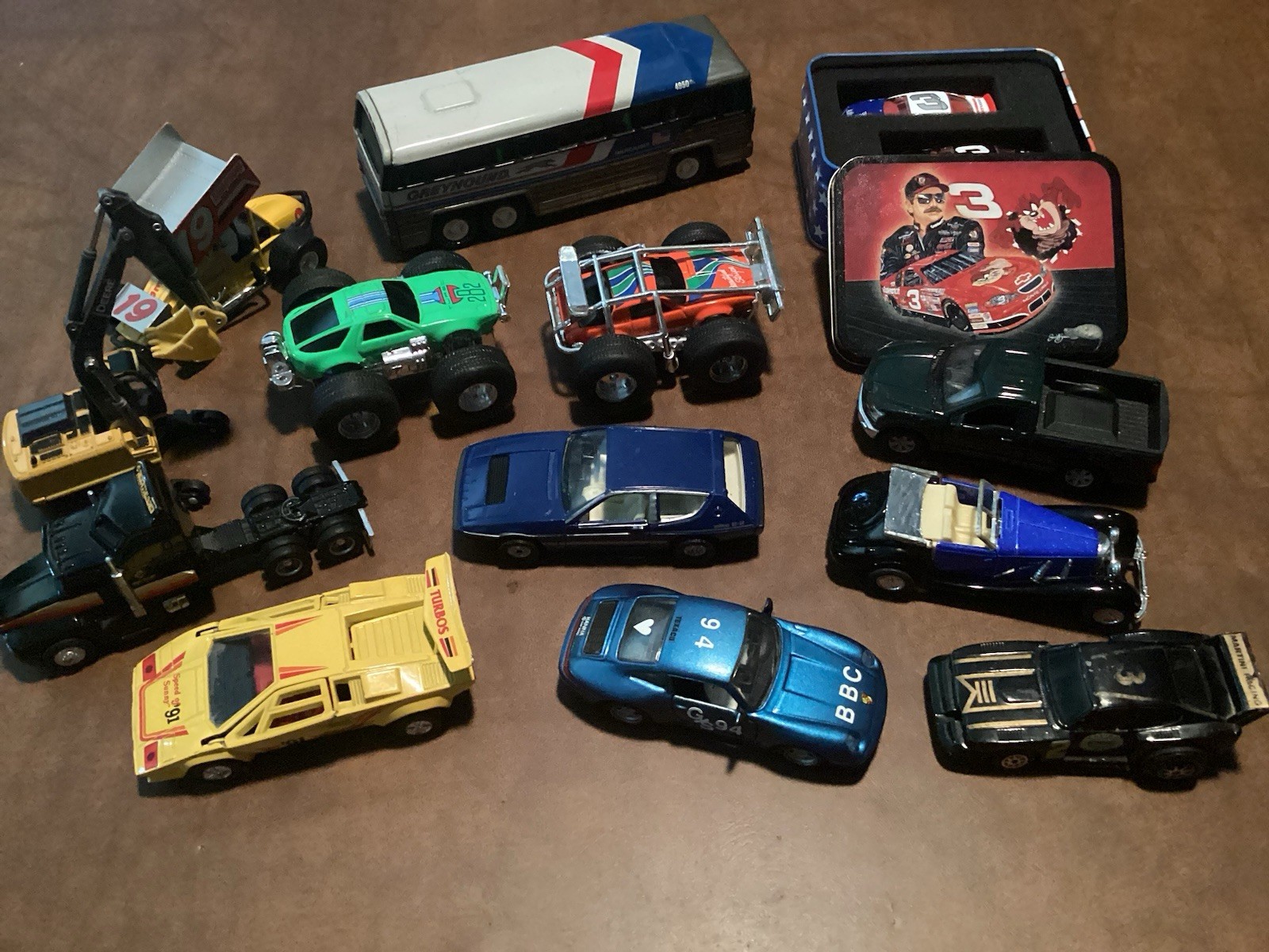 Lot Of 13 Assorted Mixed Multicolor Diecast Cars & More