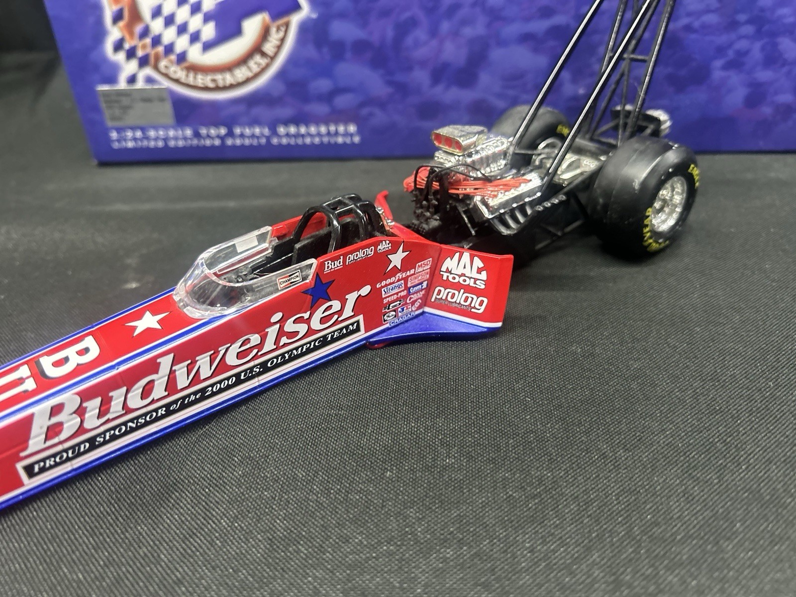 Kenny Bernstein Budweiser US Olympic Team NHRA Top Fuel Dragster 1/24 Diecast