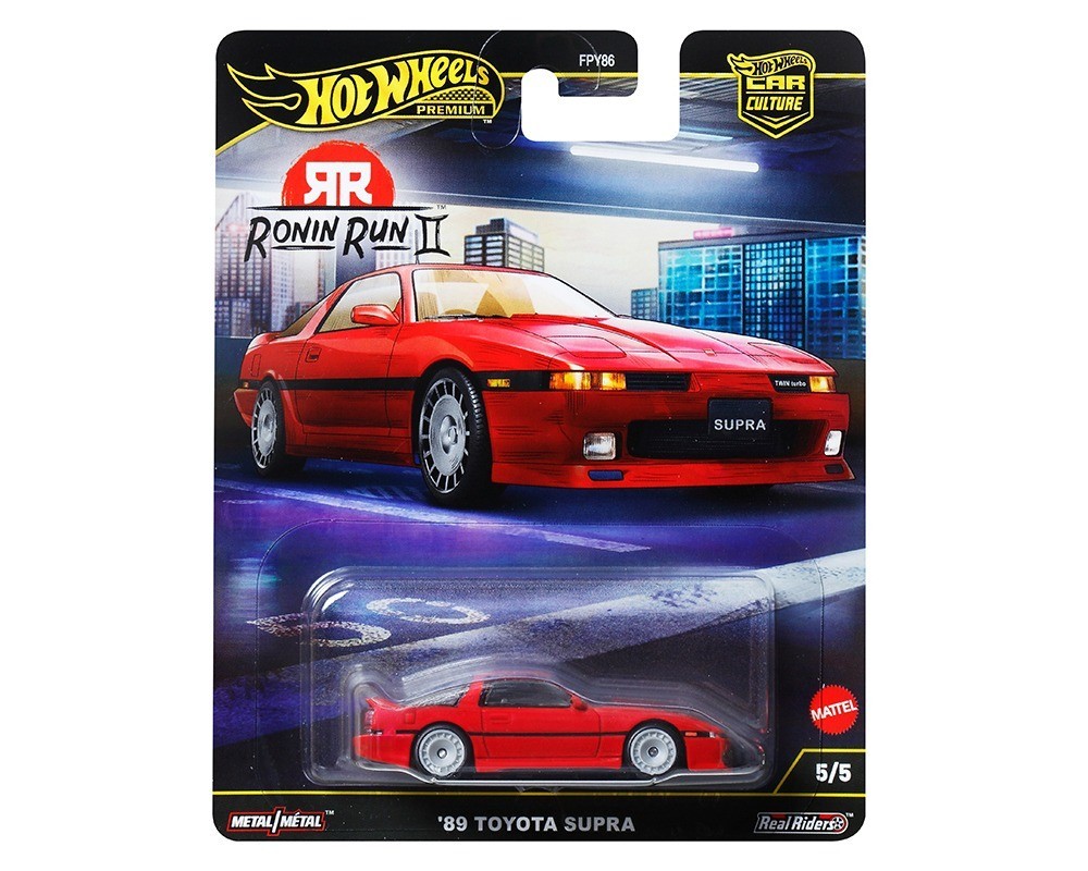 2025 Hot Wheels Car Culture Ronin Run II ’89 Toyota Supra 1/64 Model JBK90-7F