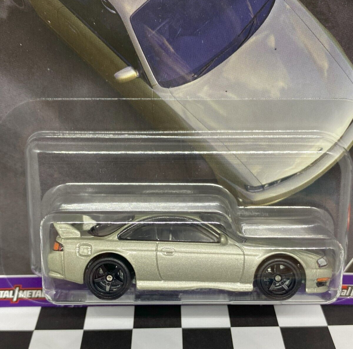 Hot Wheels 2024 Car Culture Slide Street 2 Gray Nissan 240SX S14 1/64