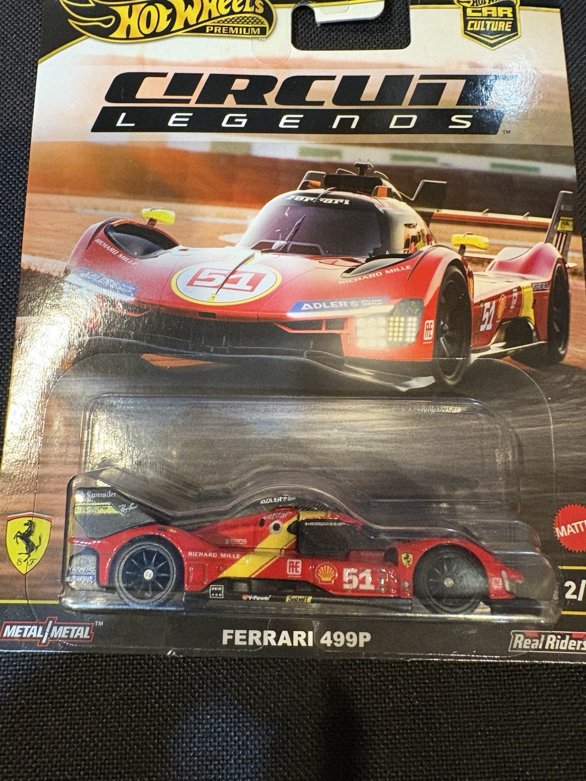Hot Wheels Premium Car Culture Circuit Legends JBK49 FERRARI 499P Scale 1 64