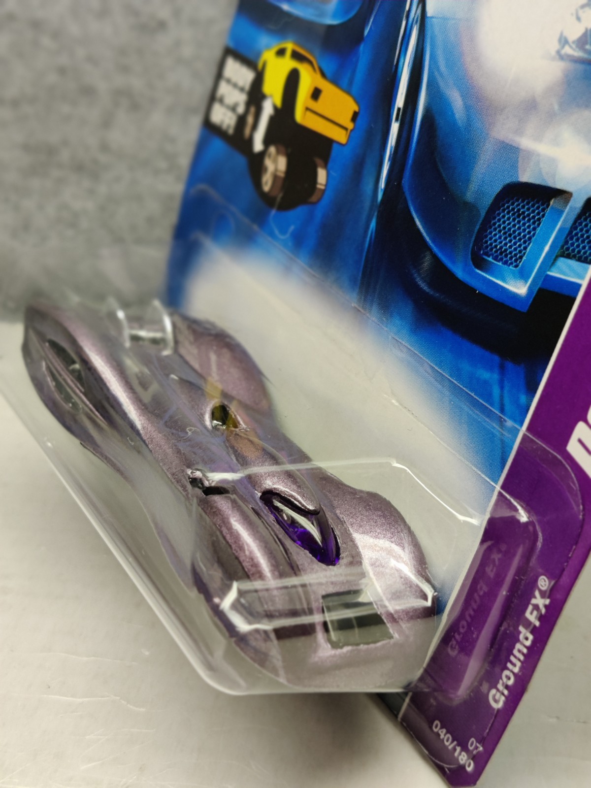 Hot Wheels 2007 Pop-Offs #4/4 Purple “GROUND FX” #040/180 -Mint Card!