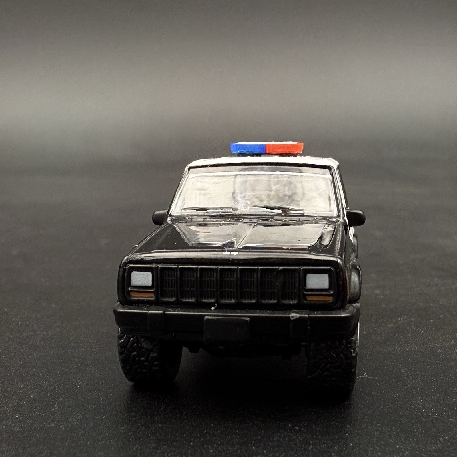 2 Pack 1/64 Mini Whelen Edge Blue Red Lightbar Gray Top Cover Police Fire EMS