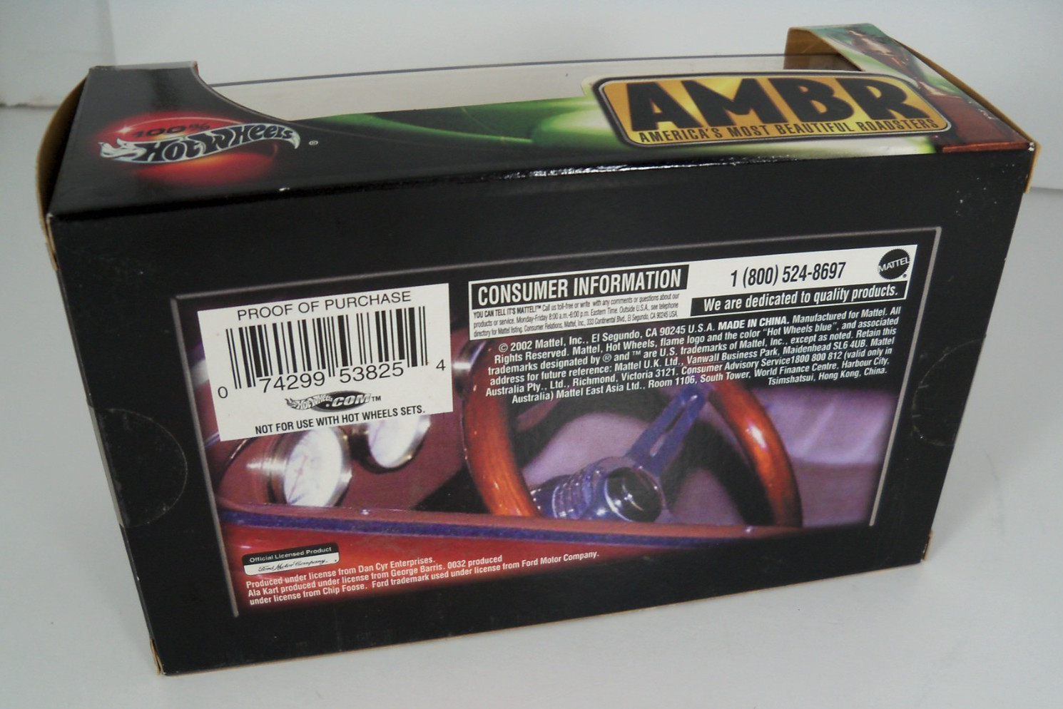 100% Hot Wheels Limited Ed. AMBR Chip Foose 0032 and George Barris Ala Kart 1/64