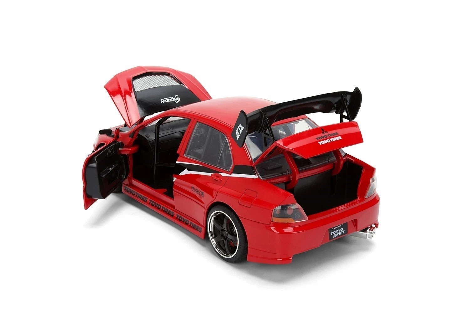 JADA 1:24 SEAN’S MITSUBISHI LANCER EVO IX RED “FAST & FURIOUS 25 YEARS” 36208-13