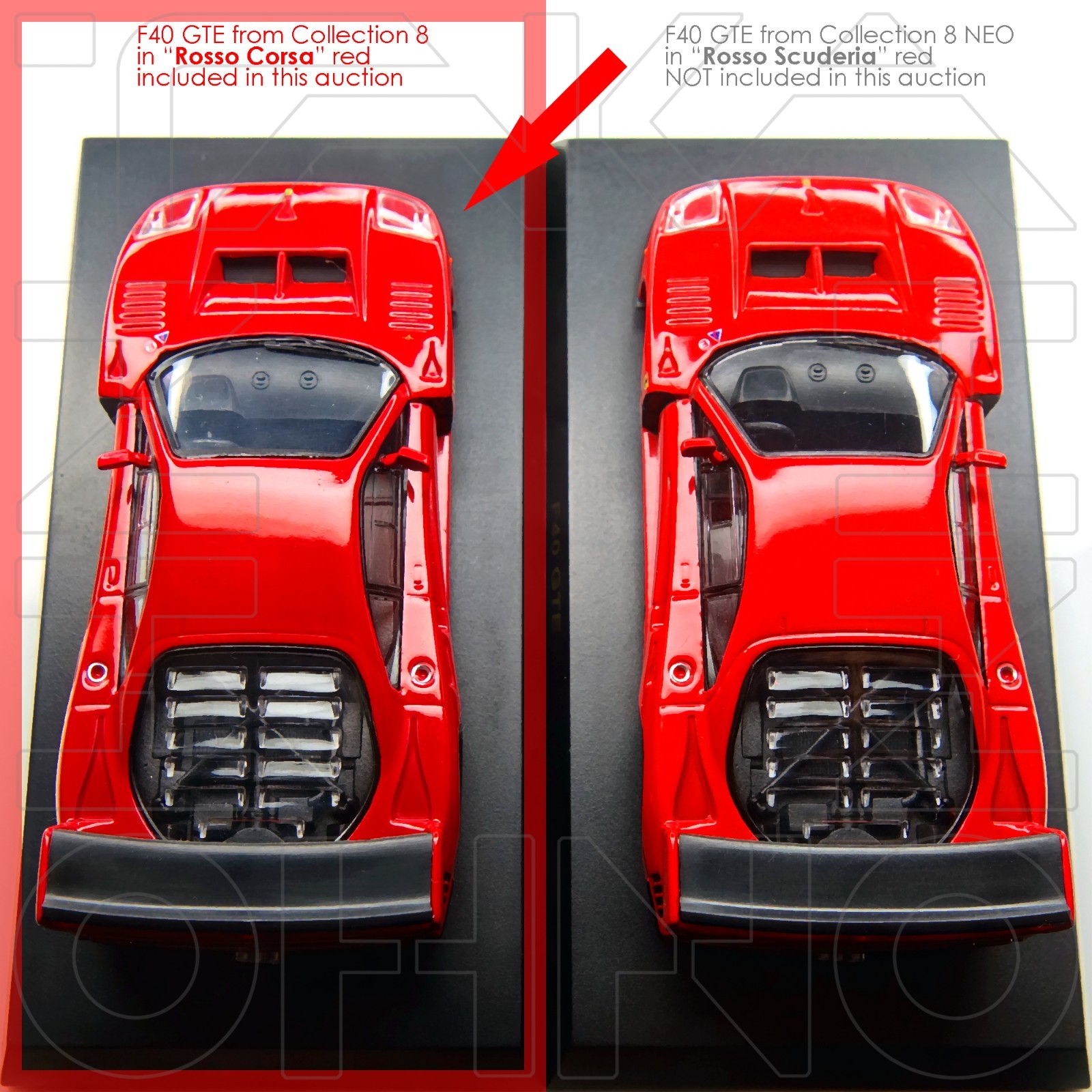 Ferrari F40 GTE 1995 KYOSHO 1:64 Collection 8 Rosso Corsa Red Pininfarina USED