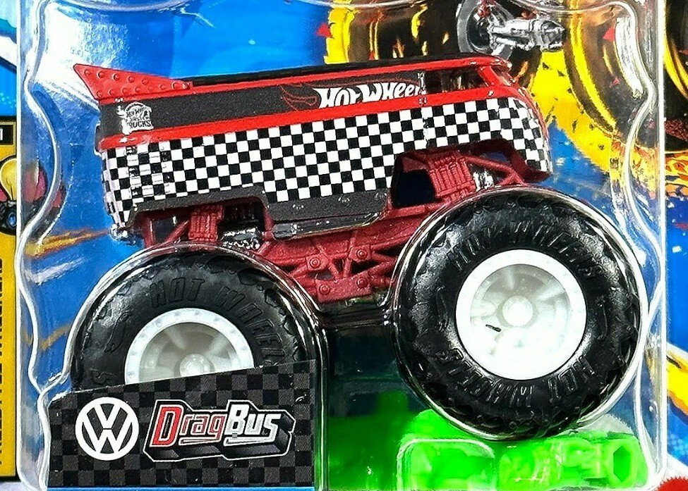 HOT WHEELS MONSTER TRUCKS 2023 VW DRAG BUS FREESTYLE WRECKERS 4/11 DIECAST NEW