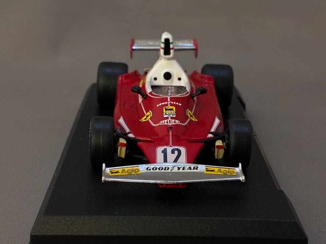 1/43 Ferrari 312T F1 model car, 11cm, detailed markings, used
