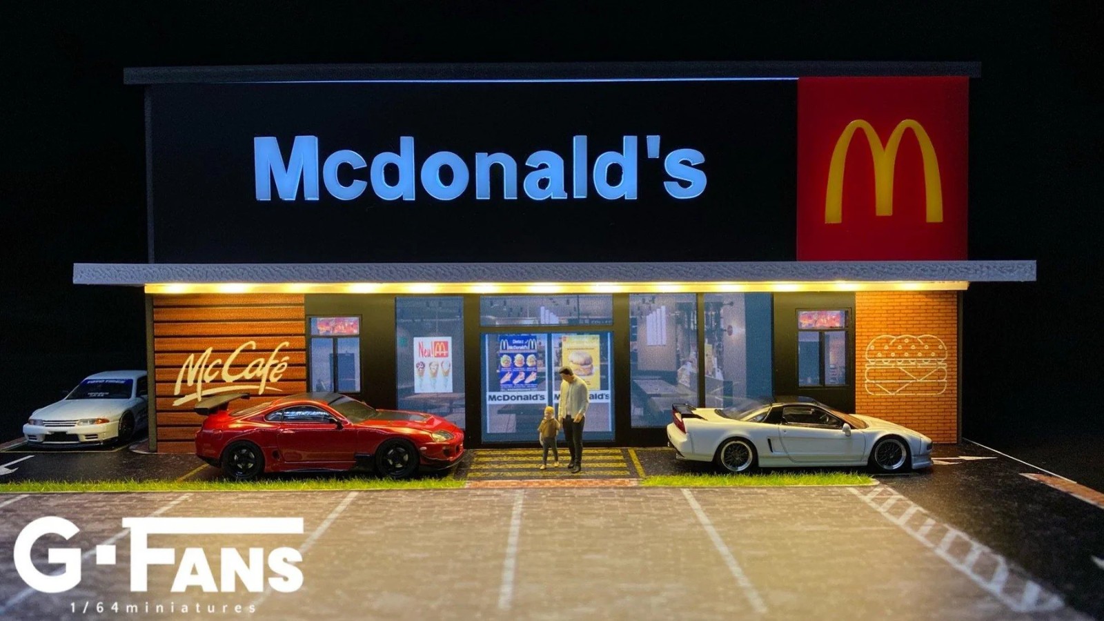 G Fans 1/64 Diorama MCDONALDS DRIVE THROUGH #710013
