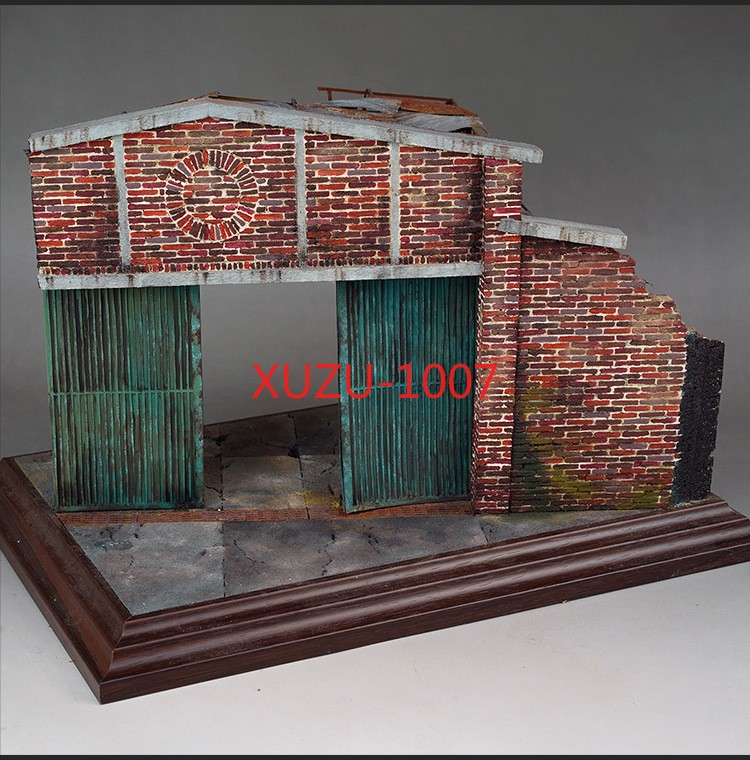 1:35 Dioramas Building Model Kits,Architecture Ruins House Scene Layout DIY