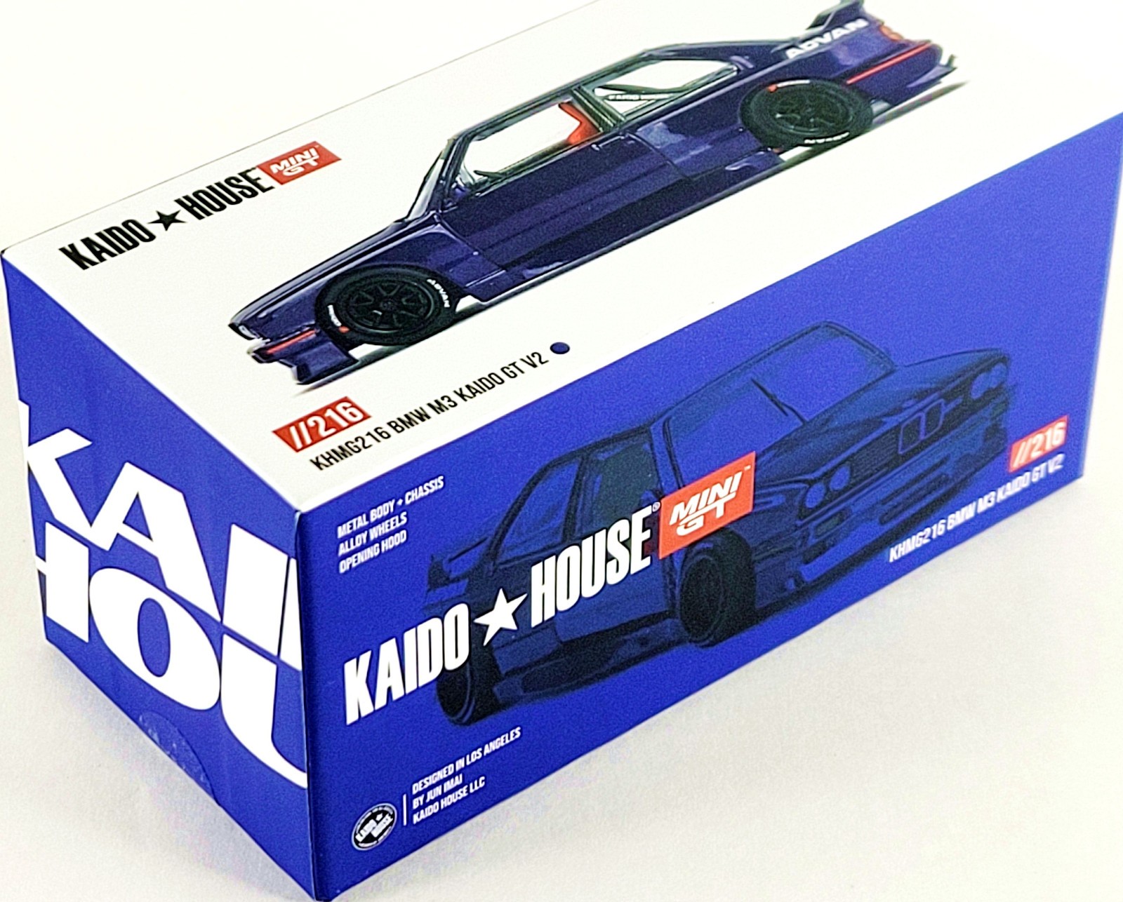 Kaido House x Mini GT BMW M3 Kaido GT V2 KHMG216 Blue / Black 🟦⬛ 1/64 🏆 CHASE