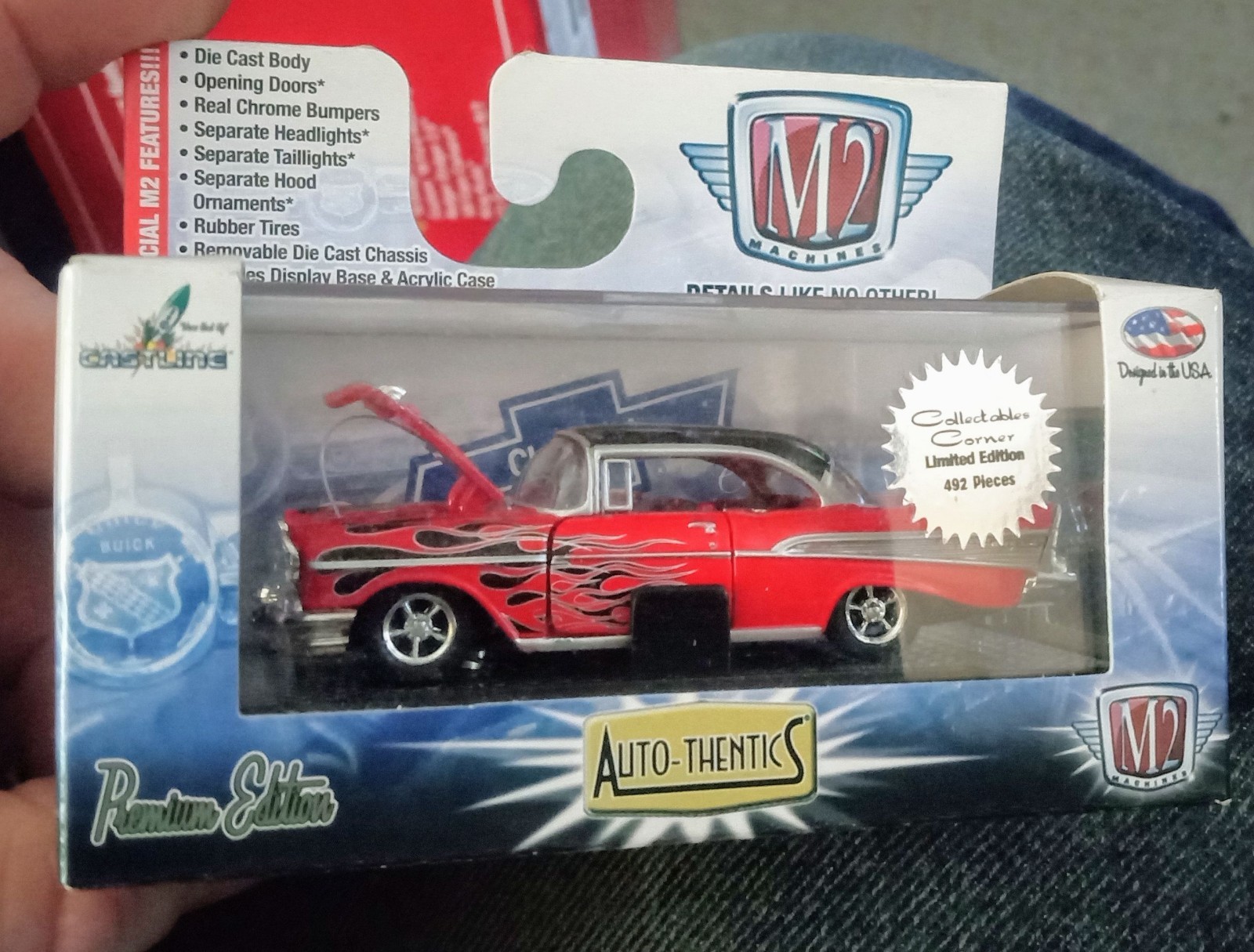 M2 Machines CHASE 57 1957 Chevy Bel Air Hard Top Collectables Corner Promo 1/492
