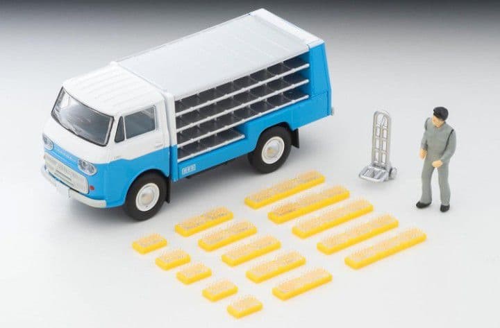 TOMYTEC Mazda E2000 Bottle Car White Light Blue Limited Vintage New