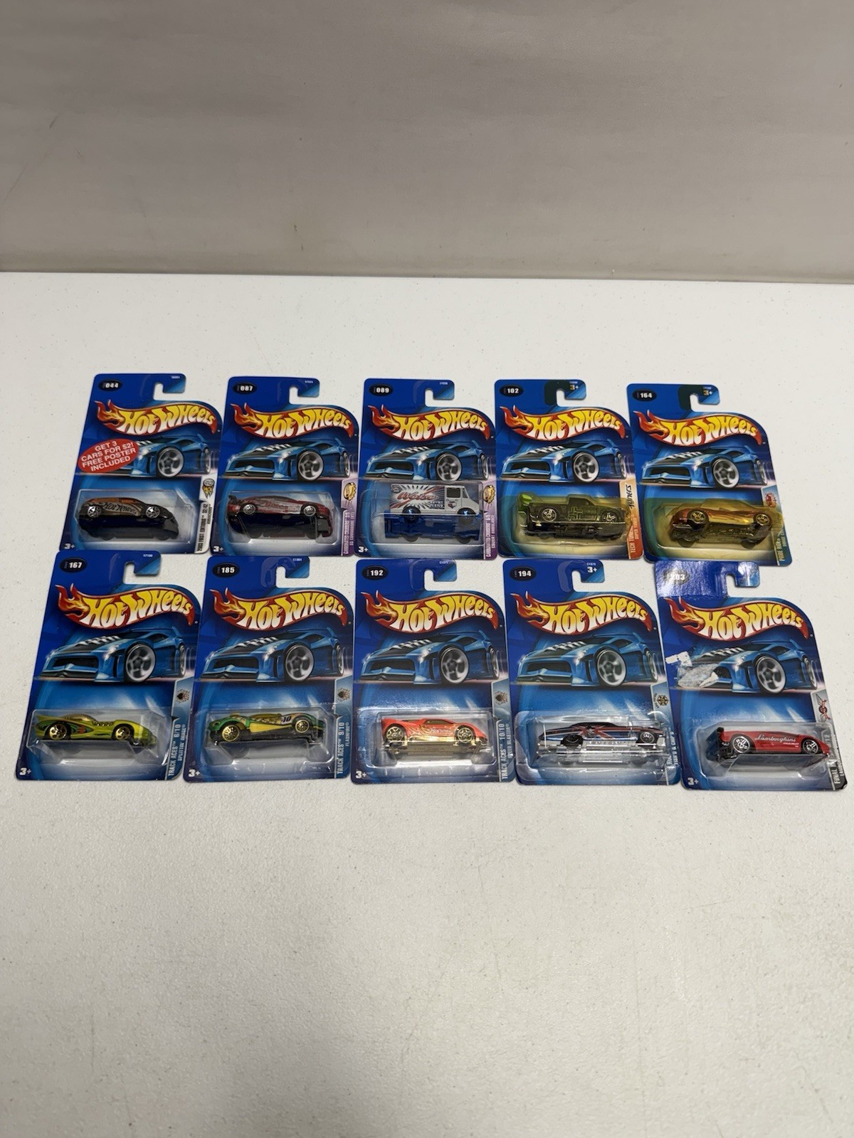 2003 Hot Wheels Cars -Various – 35 Year Anniversary Vintage Lot Of 10 New