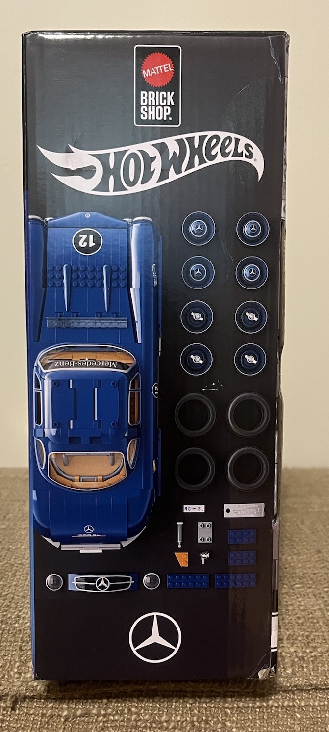 Mattel Brick Shop Hot Wheels Premium Series Building Set Mercedes-Benz 300 SL