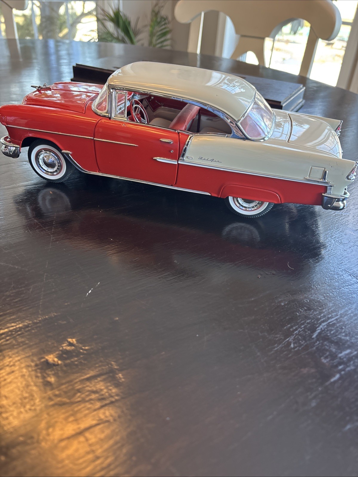 1955 Chevrolet Belair Danbury Mint With Stand Missing Mirror And Windshield Wipe