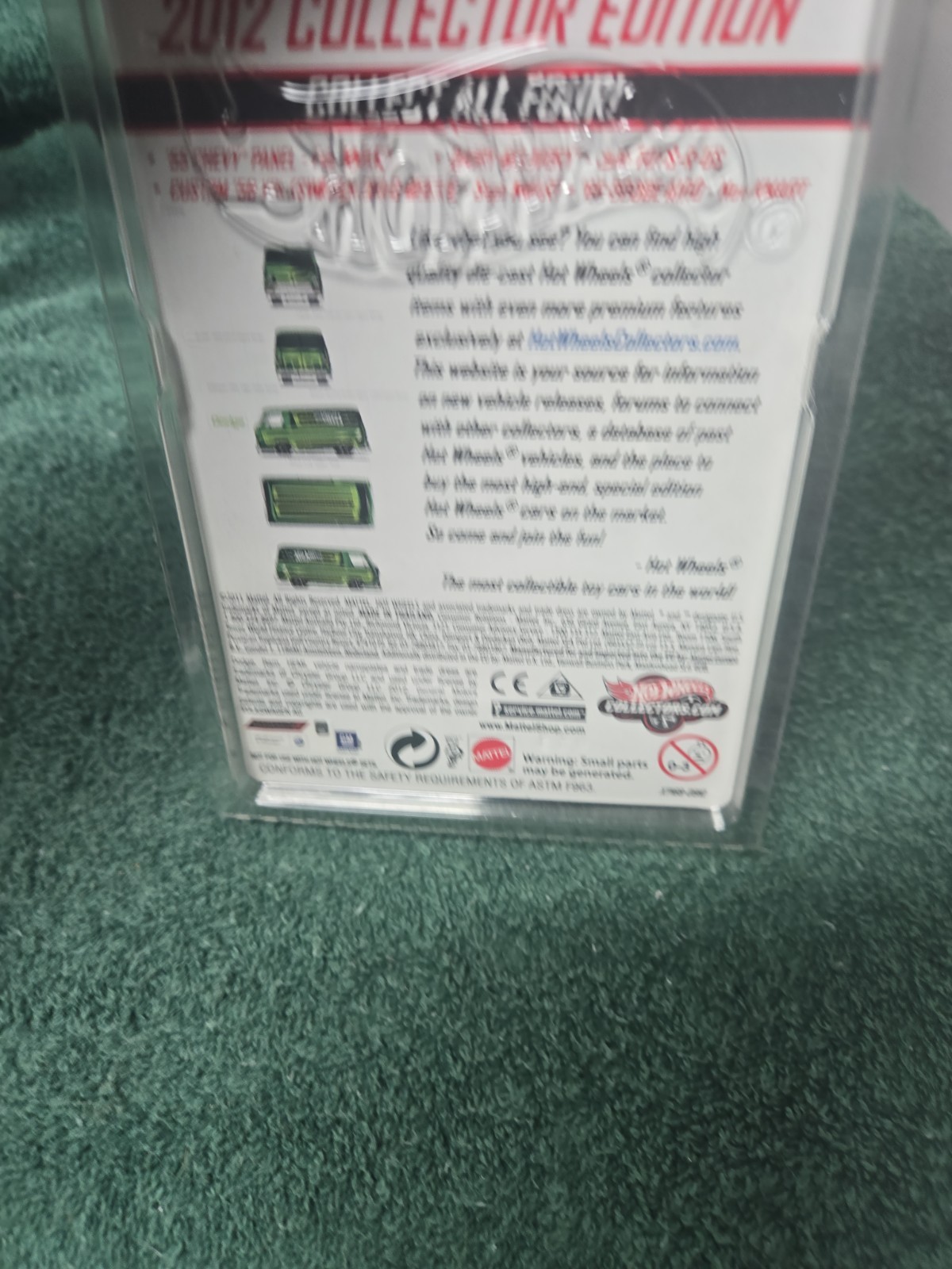 Hot Wheels RLC 2012 Collector Edition ’66 Dodge A100 Green With Real Riders New
