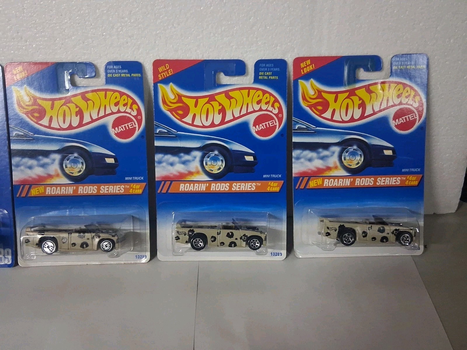 1991/94 Hotwheels Mini Truck Lot Of 6 Different Wheel Variations