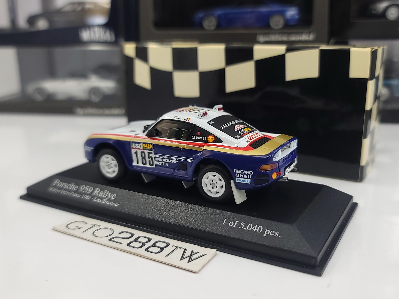 Minichamps 1:43 Porsche 959 Rallye/Rally Paris-Dakar 1986 #185 J.Ickx 400866285